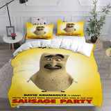 Sausage Party Bedding Sets Bed Quilt Cover Pillow Case Halloween Cosplay Comforter Sets