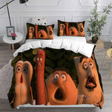 Sausage Party Bedding Sets Bed Quilt Cover Pillow Case Halloween Cosplay Comforter Sets