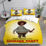 Sausage Party Bedding Sets Bed Quilt Cover Pillow Case Halloween Cosplay Comforter Sets