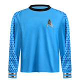 Star Trek Long Sleeve T-Shirts Round Neck Starfleet Uniforms Cosplay Costumes