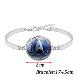 Star Trek Theme Necklace Bracelet Earring Set Holiday Gifts Jewelry Accessories