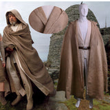 100% Original NEW Star Wars Jedi Luke Skywalker Custom Cosplay Costume Made Full Set COS Halloween Costume Christmas