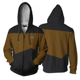 Star Trek 3D printed zipper hooded sports cospaly sweater coat costume - bfjcosplayer