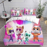 Super Kitties Bedding Sets Bed Quilt Cover Pillow Case Halloween Cosplay Comforter Sets