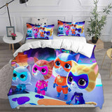 Super Kitties Bedding Sets Bed Quilt Cover Pillow Case Halloween Cosplay Comforter Sets