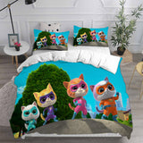 Super Kitties Bedding Sets Bed Quilt Cover Pillow Case Halloween Cosplay Comforter Sets