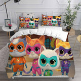 Super Kitties Bedding Sets Bed Quilt Cover Pillow Case Halloween Cosplay Comforter Sets