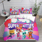 Super Kitties Bedding Sets Bed Quilt Cover Pillow Case Halloween Cosplay Comforter Sets