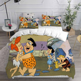 The Flintstones Bedding Sets Bed Quilt Cover Pillow Case Halloween Cosplay Comforter Sets