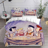 The Flintstones Bedding Sets Bed Quilt Cover Pillow Case Halloween Cosplay Comforter Sets