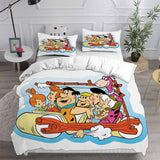 The Flintstones Bedding Sets Bed Quilt Cover Pillow Case Halloween Cosplay Comforter Sets