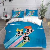 The Powerpuff Girls Bedding Sets Bed Quilt Cover Pillow Case Halloween Cosplay Comforter Sets