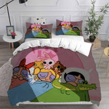 The Powerpuff Girls Bedding Sets Bed Quilt Cover Pillow Case Halloween Cosplay Comforter Sets