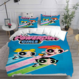 The Powerpuff Girls Bedding Sets Bed Quilt Cover Pillow Case Halloween Cosplay Comforter Sets