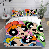 The Powerpuff Girls Bedding Sets Bed Quilt Cover Pillow Case Halloween Cosplay Comforter Sets