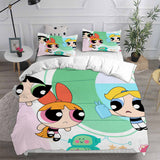 The Powerpuff Girls Bedding Sets Bed Quilt Cover Pillow Case Halloween Cosplay Comforter Sets