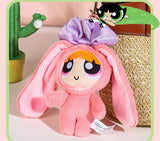 The Powerpuff Girls Pendant Blossom Buttercup Bubbles Plush Toy Stuffed Doll Backpack Bag Keychain Accessories