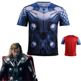 2017 Movie Thor 3 Ragnarok Chris Heimsworth T-shirt Short Sleeve Tee Superman Polyester Man Boy Cosplay Halloween Party - bfjcosplayer