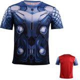 2017 Movie Thor 3 Ragnarok Chris Heimsworth T-shirt Short Sleeve Tee Superman Polyester Man Boy Cosplay Halloween Party - bfjcosplayer