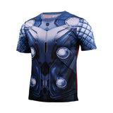 2017 Movie Thor 3 Ragnarok Chris Heimsworth T-shirt Short Sleeve Tee Superman Polyester Man Boy Cosplay Halloween Party - bfjcosplayer