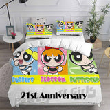 The Powerpuff Girls Bedding Sets Duvet Cover Halloween Cosplay Comforter Sets