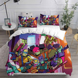 Rise of the Teenage Mutant Ninja Turtles Cosplay Bedding Sets Duvet Cover Halloween Comforter Sets