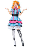 BFJFY Women Halloween Circus Clown Performance Cosplay Dress - bfjcosplayer