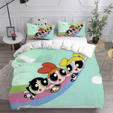 The Powerpuff Girls Bedding Sets Duvet Cover Halloween Cosplay Comforter Sets