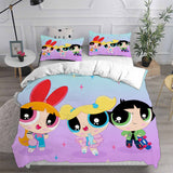 The Powerpuff Girls Bedding Sets Duvet Cover Halloween Cosplay Comforter Sets