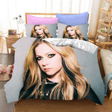 Avril Ramona Lavigne Cosplay Bedding Set Duvet Cover Halloween Bed Sheets