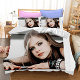 Avril Ramona Lavigne Cosplay Bedding Set Duvet Cover Halloween Bed Sheets