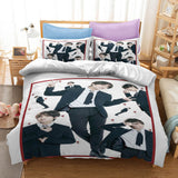 BTS Bangtan Boys Cosplay Bedding Set Duvet Cover Halloween Sheets Bed Set