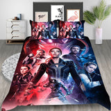 Film Black Widow Cosplay Bedding Set Duvet Cover Halloween Bed Sheets