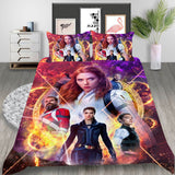 Film Black Widow Cosplay Bedding Set Duvet Cover Halloween Bed Sheets