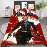 Film Black Widow Cosplay Bedding Set Duvet Cover Halloween Bed Sheets