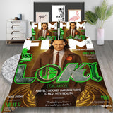 Loki Season 1 Cosplay Bedding Set Duvet Cover Halloween Bed Sheets