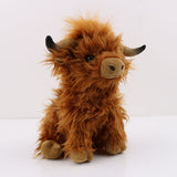 Scottish Highland Cow Plush Stuffed Animals Cow Plush Toys Soft Stuffed Gift Dolls for Kids Boys Girls