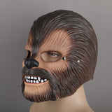 Star Wars Chewbacca Chewie Cosplay Latex Mask Mouth Move Halloween Props