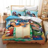 Cartoon Stitch Cosplay Bedding Duvet Cover Halloween Sheets Bed Set