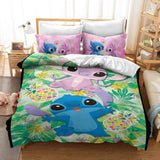 Cartoon Stitch Cosplay Bedding Duvet Cover Halloween Sheets Bed Set