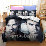 The Vampire Diaries Cosplay Bedding Duvet Cover Halloween Sheets Bed Set